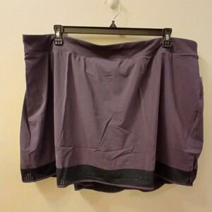 SPAPE High Low Skort Womens Plum Lined‎ Athletic Tennis Skirt Size XXL